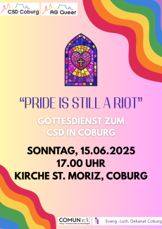 Plakat zum CSD Gottesdienst