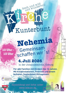Flyer zur Kirche Kunterbunt