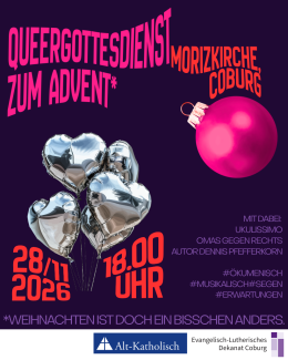 Plakat zum Queergottesdienst