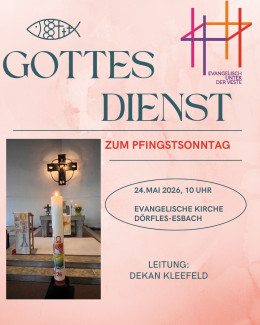 Gottesdienst zum Pfingstsonntag am 24.05.2026 