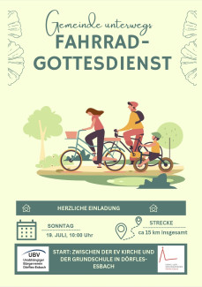 Fahrradgottesdienst 19.07.2026